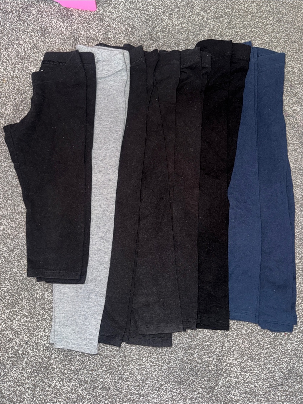 Kids Leggings Multipack - Black, Gray, Navy